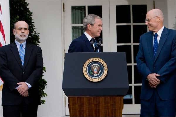 Bush says US government role needed to ease crisis