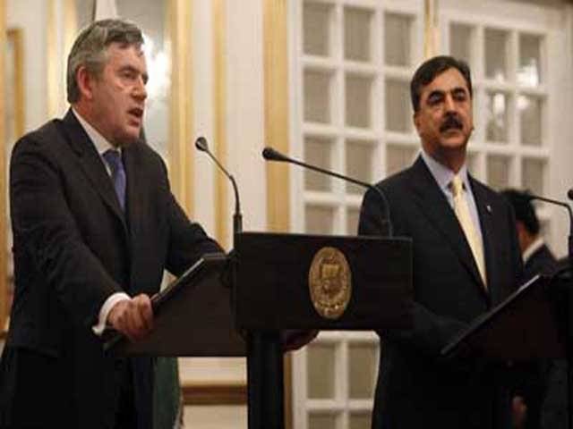 Brown, Gilani vow to fight terror