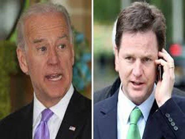 Biden, Clegg urge more relief aid for flooded Pakistan