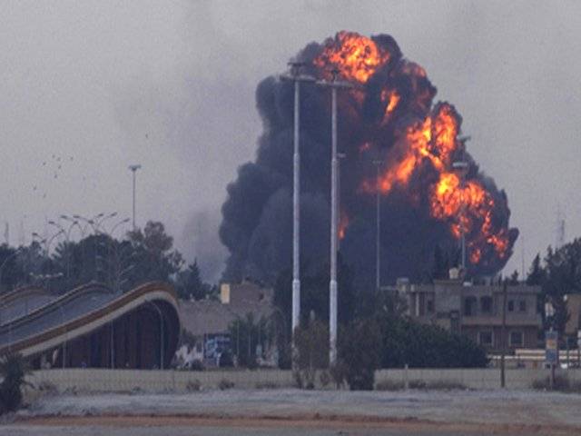 Warplane shot down over Libya