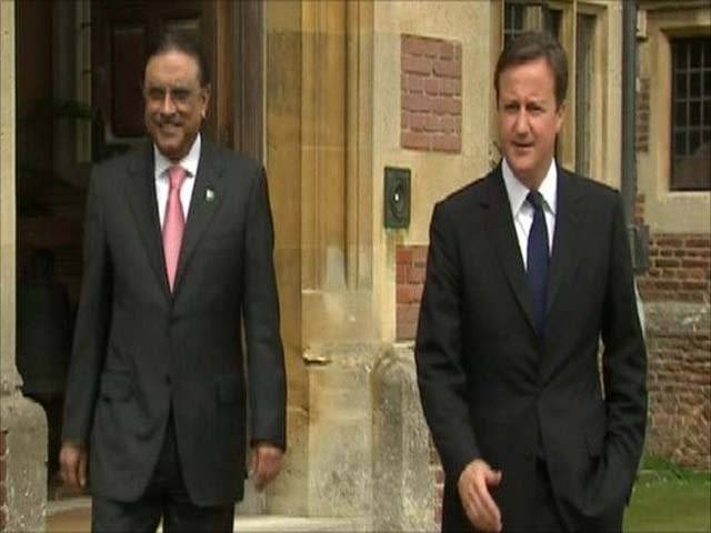 Zardari for more intelligence sharing with UK