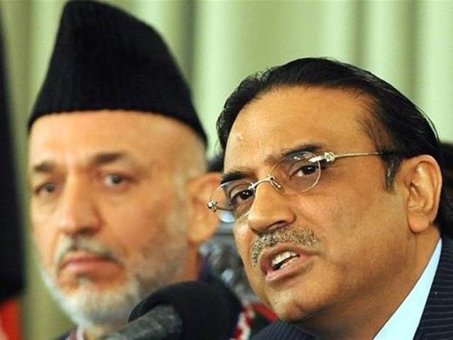 Zardari, Karzai firm on continuing efforts to ensure regional peace