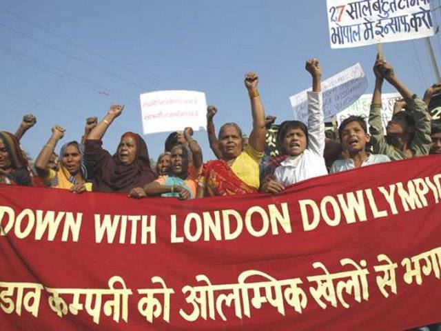 Thousands protest in India over London Olympics sponsor