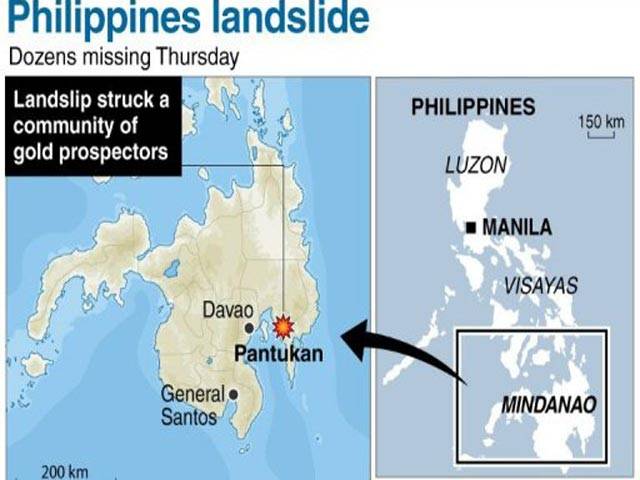 At least 25 killed, about 100 missing in Philippine landslide
