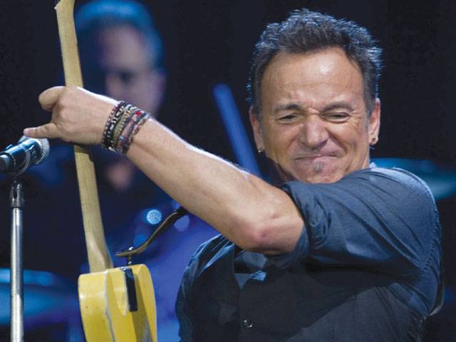 Seville: Bruce Springsteen performs with the E. Street Band on the first night of European tour to promote their latest album ‘Wrecking Ball’ in Spain.–Reuters