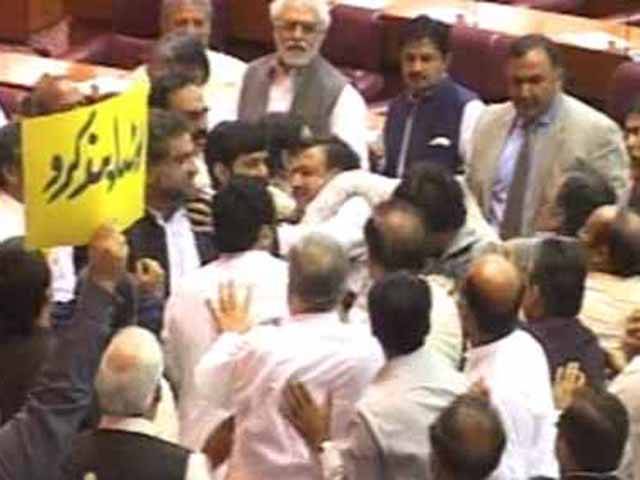 Speaker takes notice of chaos by Opposition in NA
