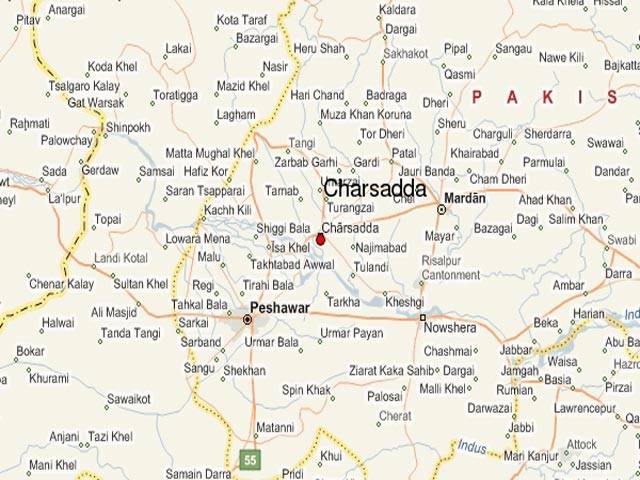 Charsadda bomb blast injure Police cop; van damaged