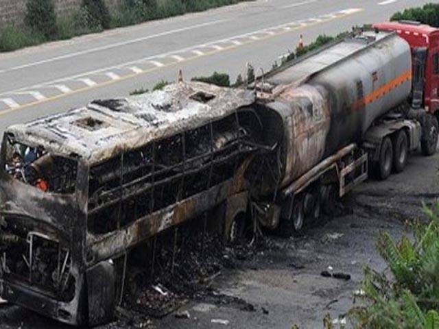 30 dead in Afghan bus, tanker crash: officials