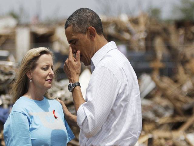 Barack Obama visits tornado-hit Oklahoma