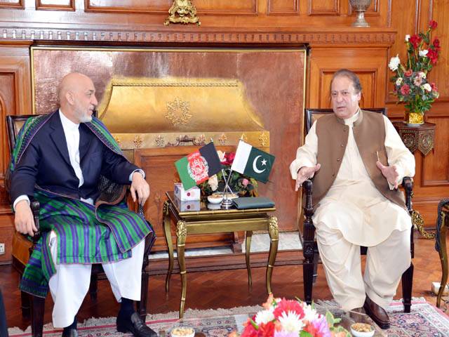 Nawaz, Karzai hold talks in Murree; discuss regional security issues