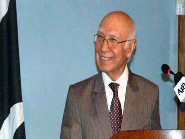 Back-channel talks are continuing with India on various issues: Sartaj