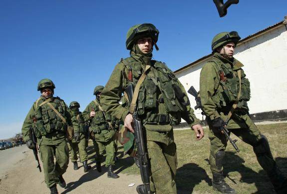 Russian forces storm Ukraine naval Head Quarter in Crimea