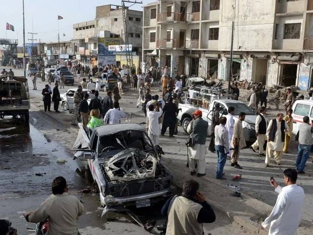 Minor girl killed, 17 hurt in blast targeting FC vehicle
