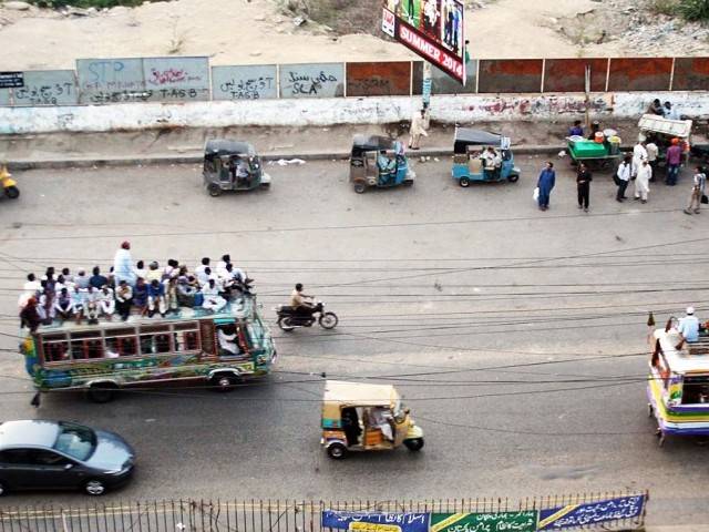 Three killed as bus to Sehwan overturns