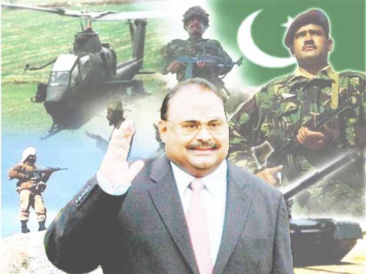 Altaf Hussain backs military action 
