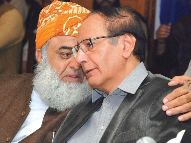 Shujaat calls on Fazl, invites to join alliance