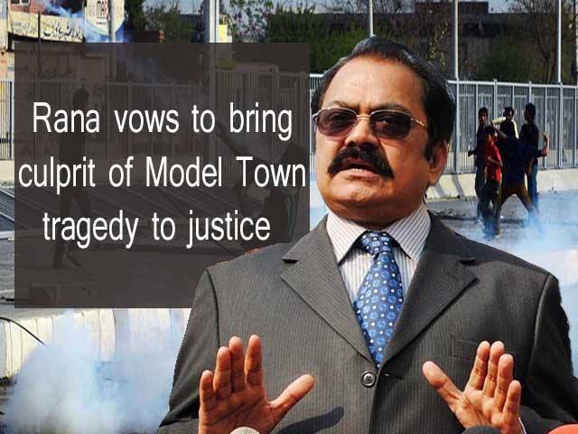 Residents of Model Town requested for a cleanup operation: Rana Sanaullah
