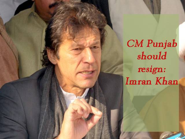 Imran Khan demands CM Sharif’s resignation