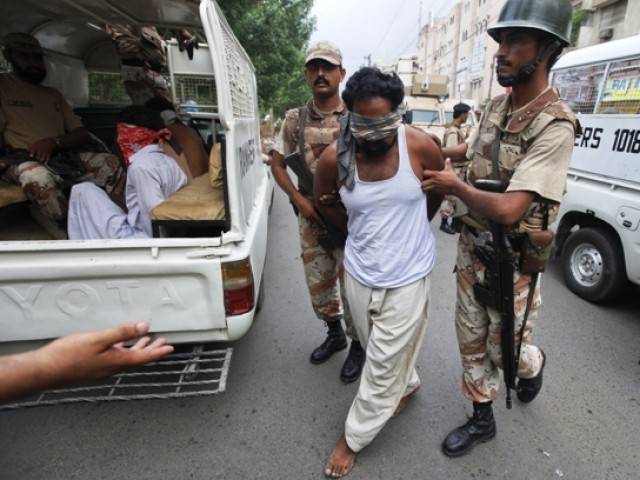 Rangers nab five terrorists in Karachi