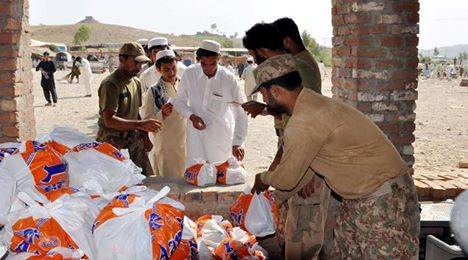 Supply, distribution of ration to IDPs improving: ISPR