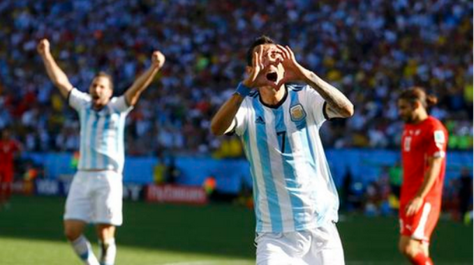 Argentina go through as Di Maria scores in extra time