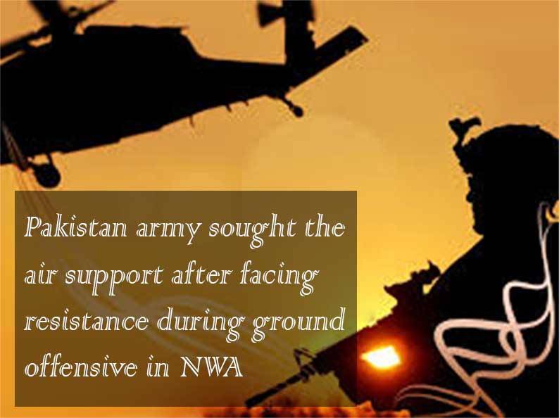 Resistance from militants provoked air support, five hideouts eliminated: Pakistan Army 