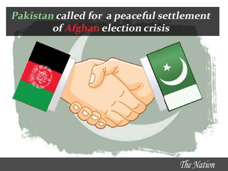 Election uproar in Afghanistan, Pakistan desires peaceful solution