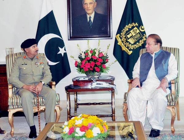 PM Nawaz meets General Rashad Mahmood 