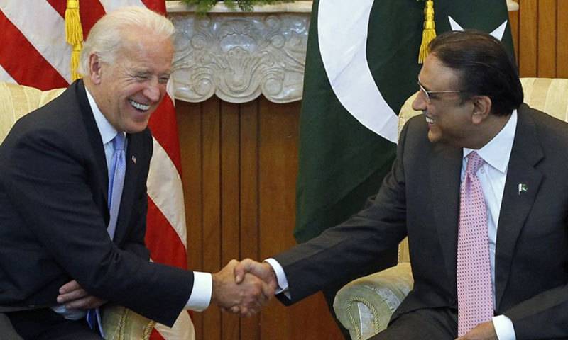 Zardari and Joe Biden discuss Zarb-e-Azb
