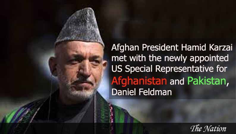 Hamid Karzai meets new US Special Representative for Afghanistan and Pakistan
