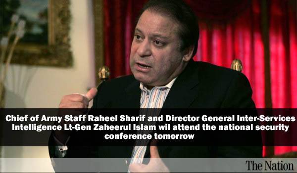 Nawaz Sharif summons national security conference