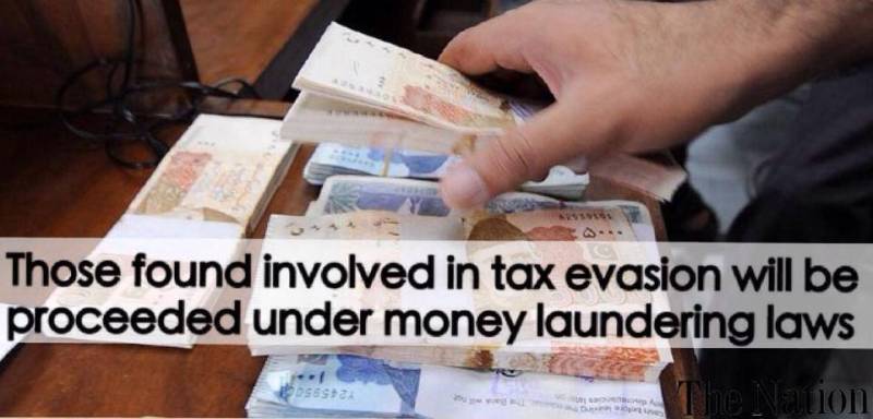 Government declares tax evasion as money laundering