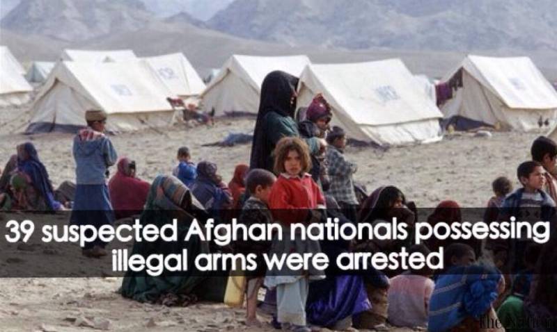 39 suspects held in Afghan refugee camp