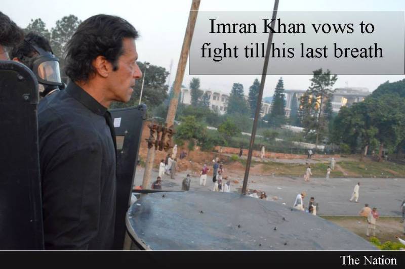 Khan pays tributes to his party members for bearing intense shelling