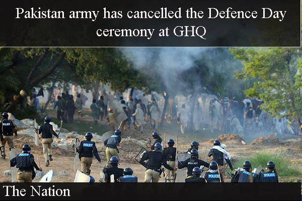 Army calls off Defence Day ceremony