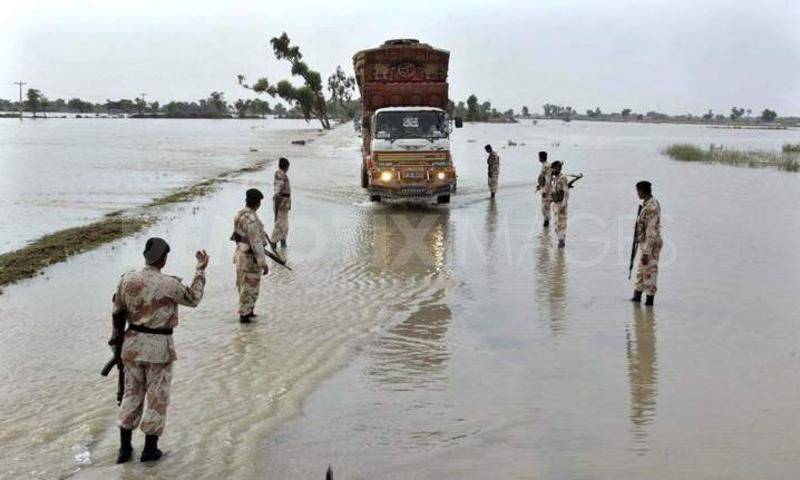 Pakistan's Army has shifted over 55 thousand flood victims to safer places