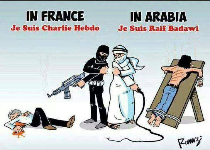 Saudi Arabia’s ‘blasphemy’ is worse than Charlie Hebdo’s