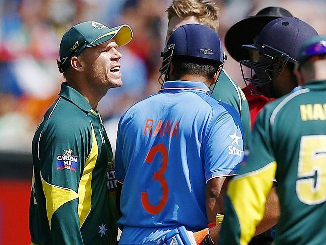 Australia's Warner fined over row with India's Sharma