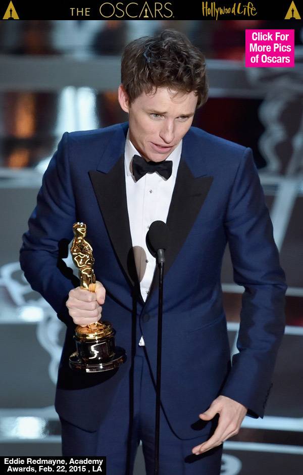 Redmayne wins best actor Oscar for 'Theory of Everything'