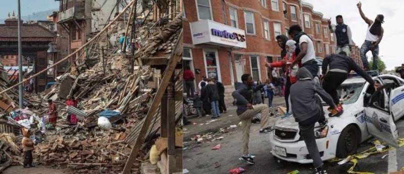 From Nepal to Baltimore, the world reeks of moral hypocrisy
