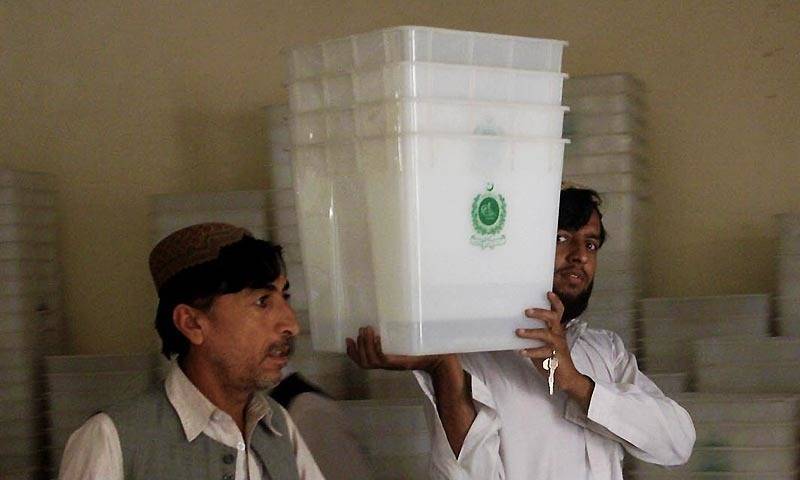 Polling halts at various booths in KP
