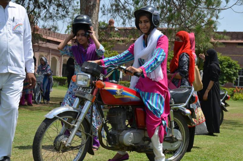 ‘Ladies on Wheels’ countering transportation woes for female students in Faisalabad