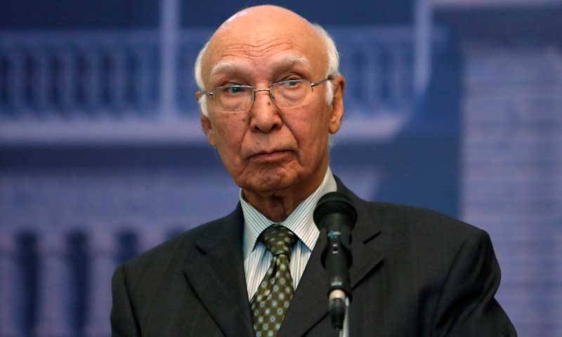 No dialogue with India unless Kashmir issue is discussed: Sartaj Aziz 