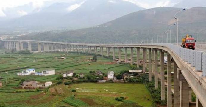 Construction of Sino-Myanmar Railway bridge with longest span in world starts 