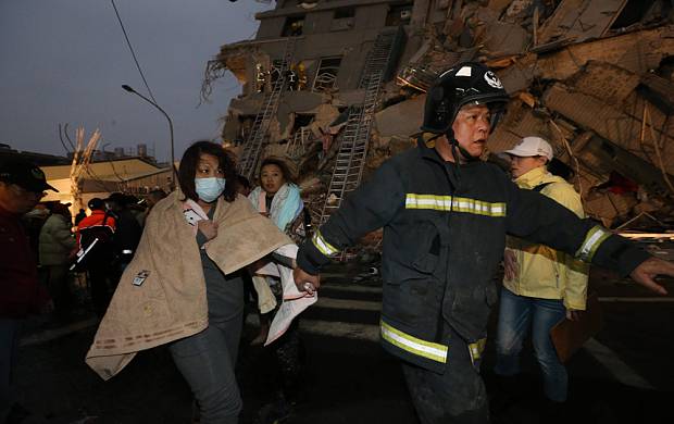 Taiwan struck by magnitude 6.4 earthquake, trapping dozens in rubble
