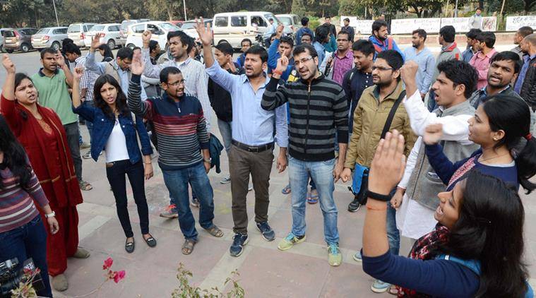 JNU students Umar Khalid, Anirban held after being questioned for 5 hrs