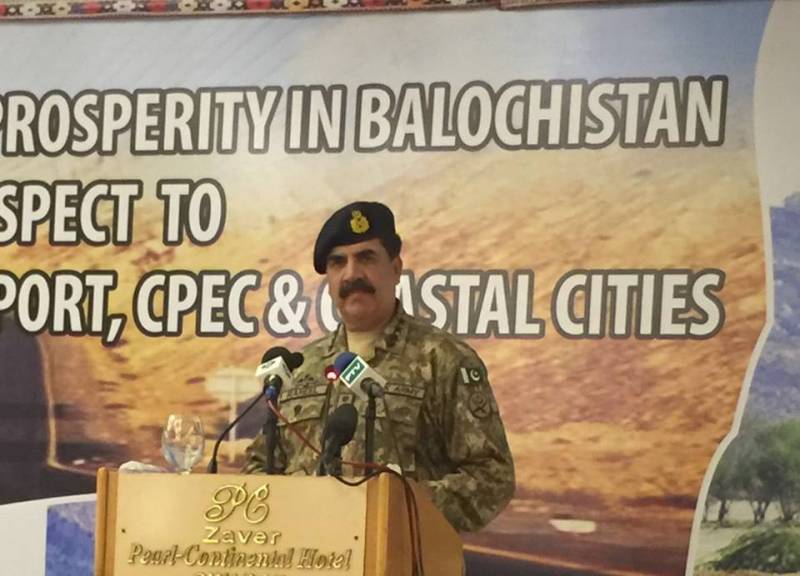 RAW targeting CPEC, trying to destablise Pakistan: COAS