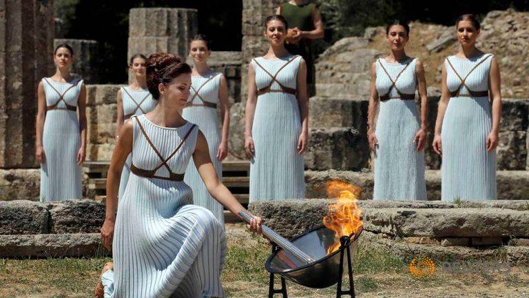 Olympics-Rio Games countdown starts with Olympia torch lighting
