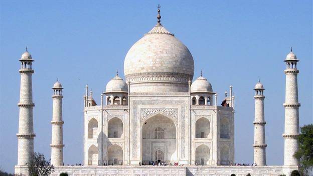 Taj Mahal under attack by bugs and their green slime