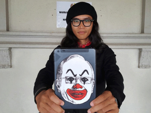 Malaysian artist charged for depicting PM as clown